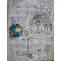 Российский ковер Rimma Lux 36874 Крем-серый овал
